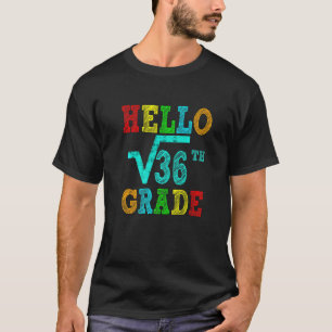 Camiseta 6º ano Raiz Quadrada de 36 Matemática Crianças Pro