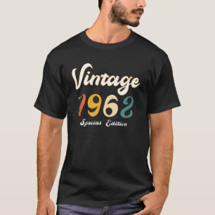 Camiseta 60ª Festa de aniversário Oferece 60 Antigos 1962 S