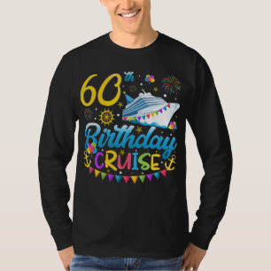 Camiseta 60º aniversário do Cruise B-Day Party Men Long Sle