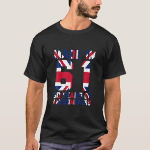 Camiseta 60º Aniversário Do Reino Unido Oferece Homens Br
