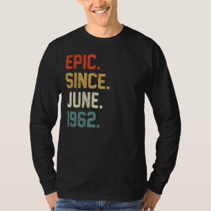 Camiseta 60º Aniversário, Epic, 60 anos, desde junho de 196