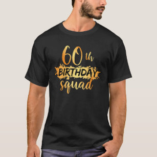 Camiseta 60º Aniversário Esquadrão Engraçado, Casaco De Ani