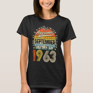 Camiseta 60º aniversário incrível desde setembro de 1963
