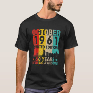 Camiseta 60º Aniversário Oferece 60 Anos De Idade Incrível 