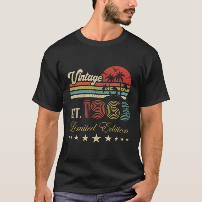 Camiseta 60º Nascer 1963 Edition 60 (Frente)
