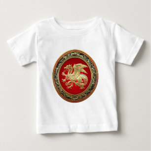 Camiseta [600] Dragão islandês, Landvættir [ouro]