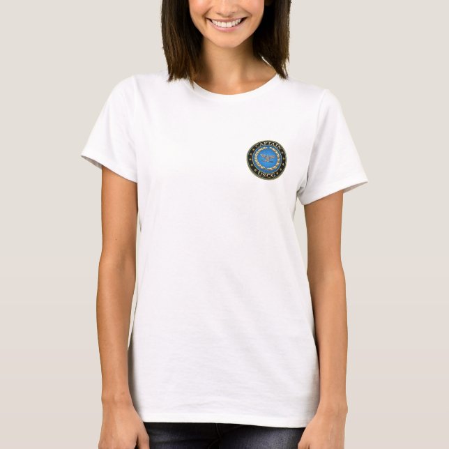 Camiseta [600] Guarda costeira: Capitão (CAPT) (Frente)