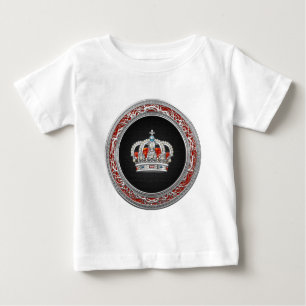 Camiseta [600] Príncipe-Princesa Coroa Rei-Rainha [Prata]