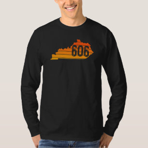 Camiseta 606 Mapa de Kentucky Morehead Pikeville Middlesbor