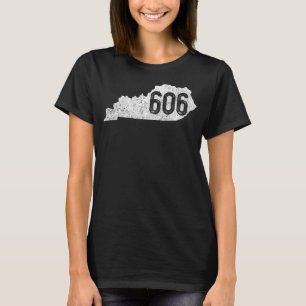 Camiseta 606 Mapa do Kentucky Morehead Pikeville Middlesbor