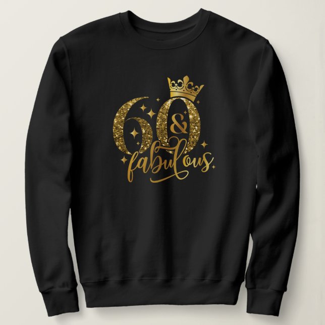 Camiseta 60.º aniversário - Camisa-T básica feminina (Frente do Design)