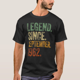 Camiseta 60. º aniversário do Nascer de setembro de 60 anos