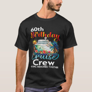 Camiseta 60.º Aniversário Férias Familiares da Tripulação d