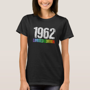 Camiseta 60.º Aniversário Mulheres 60 Anos 1962 16