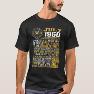 Camiseta 60.º Aniversário, Nascer Em Julho De 1960 Fatos