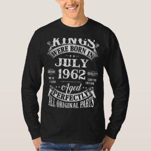 Camiseta 60.º Aniversário Para Nasceres De Reis Em Julho De