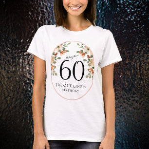 Camiseta 60. º aniversário Vintage Floral