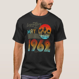 Camiseta 60. Aniversário 60 Legendário Desde Maio De 1962