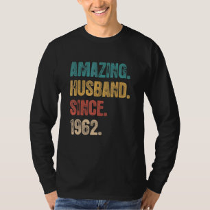 Camiseta 60 Aniversário De Casamento Para Ele Um Marido Inc