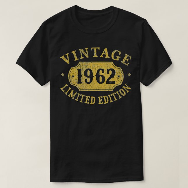 Camiseta 60 anos 60 anos Aniversário do Aniversário Melhor  (Frente do Design)