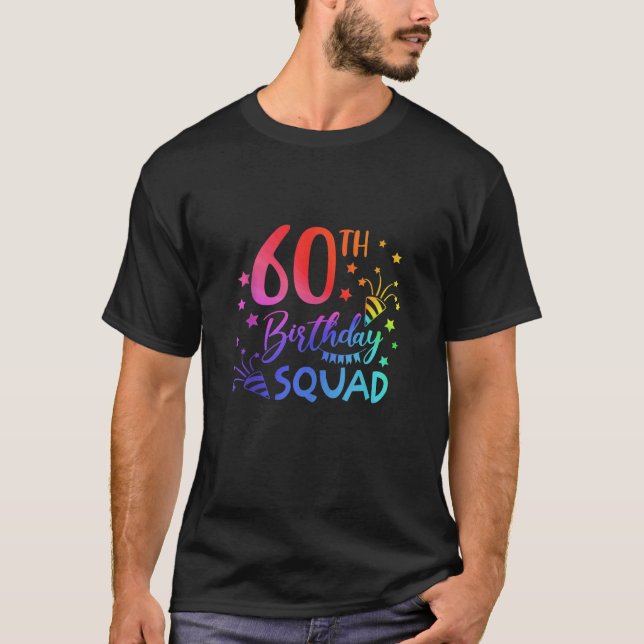 Camiseta 60 anos, Aniversário, Esquadrão Seco 60 B, grupo (Frente)