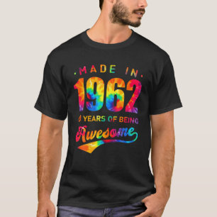 Camiseta 60 Anos De Idade, 60º Aniversário Tie Dye Fez Ho