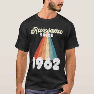 Camiseta 60 Anos De Idade Incrível Desde 1962 60º Aniversár