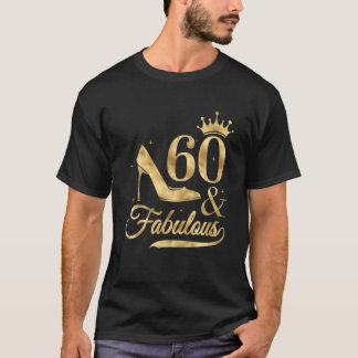 Camiseta 60 Anos De Idade Oferece Presente Para Mulheres 60