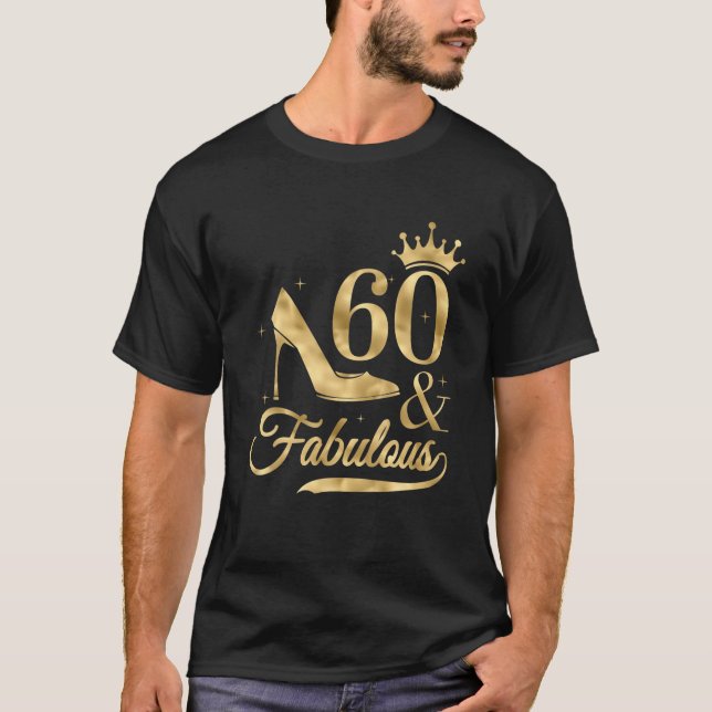 Camiseta 60 Anos De Idade Oferece Presente Para Mulheres 60 (Frente)