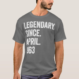 Camiseta 60 anos de lendária desde abril de 1963 60º aniver