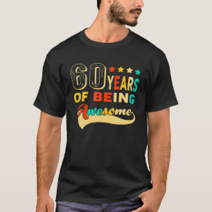 Camiseta 60 anos de ótimos presentes 1960 60th B
