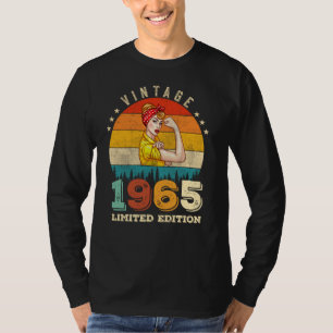 Camiseta 60 anos Idade, Dia 1965 Vintage 60º Aniversário Mu