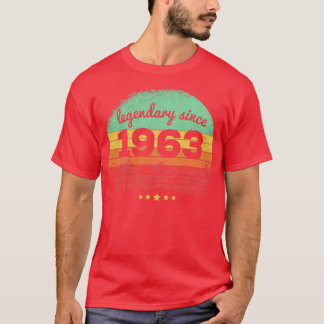 Camiseta 60 Anos Legendário Desde 1963 60º aniversário1