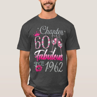 Camiseta 60 anos Presentes 60 e Fabuloso desde 1962 60º B