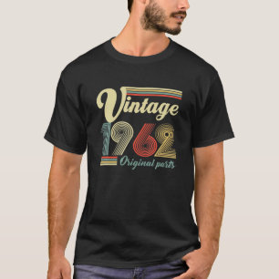 Camiseta 60 Anos - Retro Vintage 1962 - 60º Aniversário