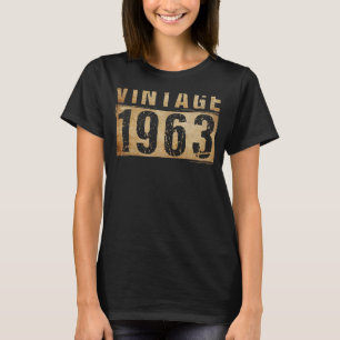 Camiseta 60 anos Vintage 1963 60º aniversário 50