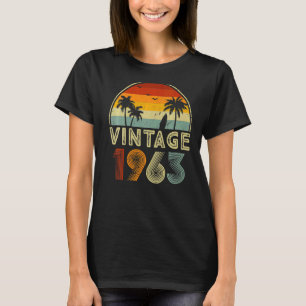 Camiseta 60 anos Vintage 1963 60º aniversário 8
