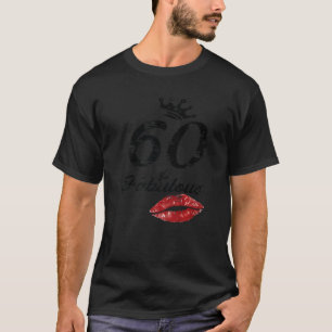 Camiseta 60 Cerveja Bebendo Fabulosa De Tripulação 60 Anos 