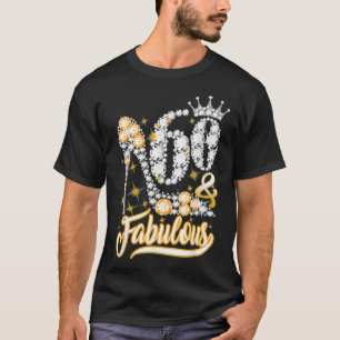 Camiseta 60 e Fabuloso 60 Anos Oferece 60 Anos De Aniversár