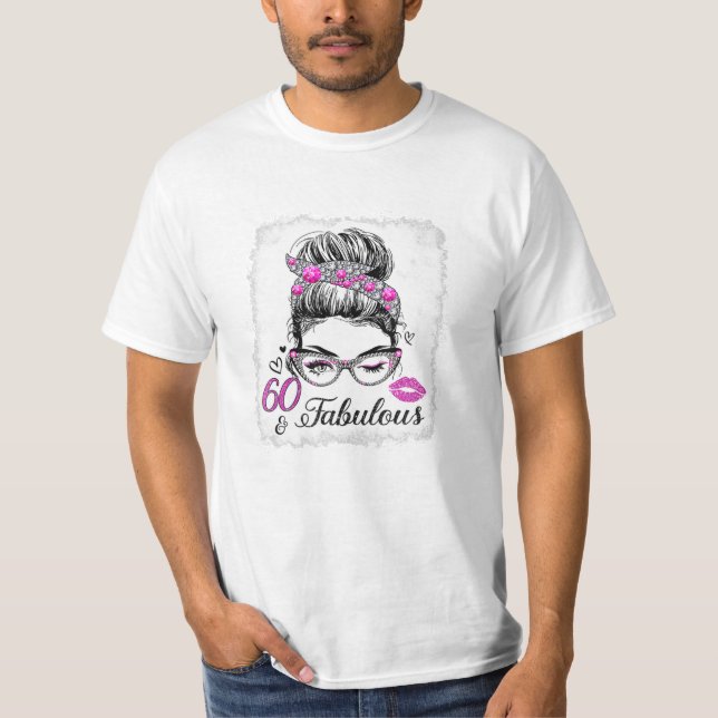 Camiseta 60 Fabulosa Rainha de Aniversário (Frente)