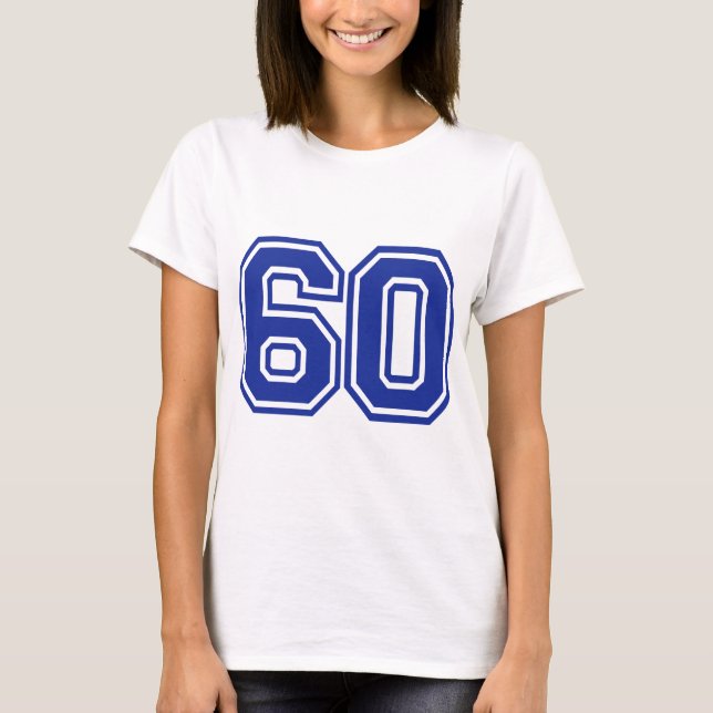 Camiseta 60 - número - sessenta (Frente)
