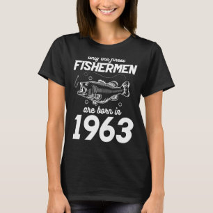 Camiseta 60.o aniversário da pesca 60 anos 1963 1