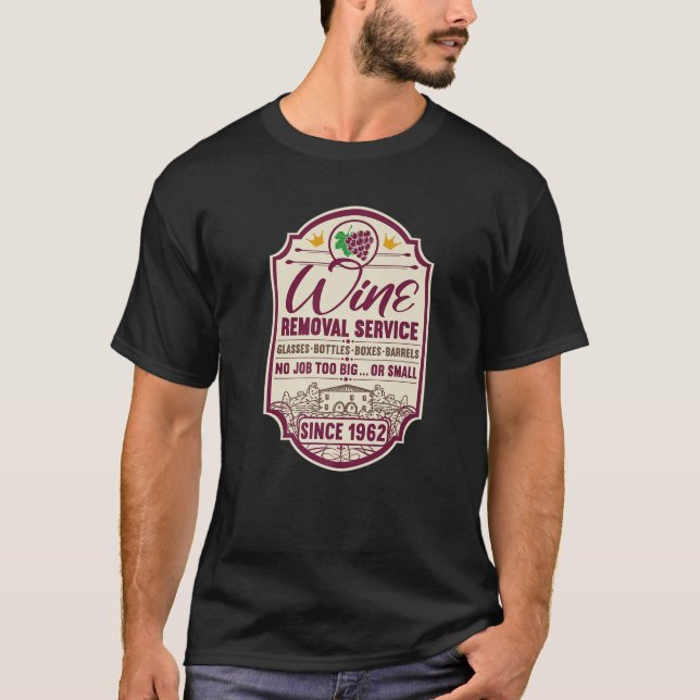 Camiseta 60.O Aniversário I Serviço De Remoção Do Vinho I R (Frente)