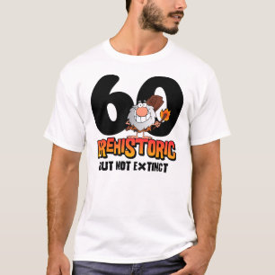 Camiseta 60th aniversário pré-histórico