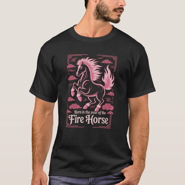 Camiseta 60th Birthday Fire Horse Zodiac Chinese 2026  (Frente)