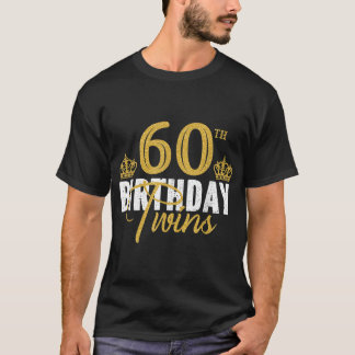 Camiseta 60th Birthday Twins 60 Years Old Twin Brother And 