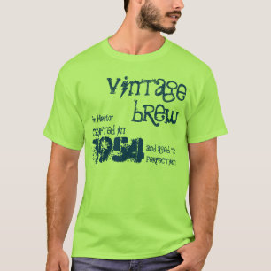 Camiseta 60th Fermentação 1954 do vintage do presente de