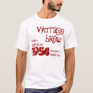 Camiseta 60th Fermentação 1954 do vintage do presente de