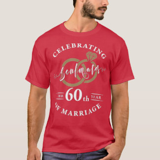 Camiseta 60th Wedding Anniversary - 60 years of Marriage