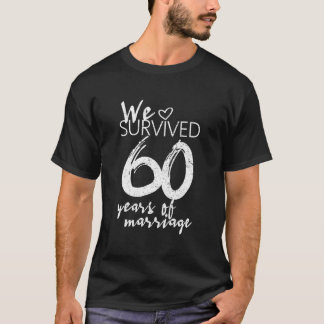 Camiseta 60Th Wedding Anniversary 60 Years Of Marriage